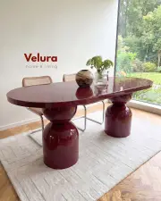 Lura Yemek Masası - Bordo
