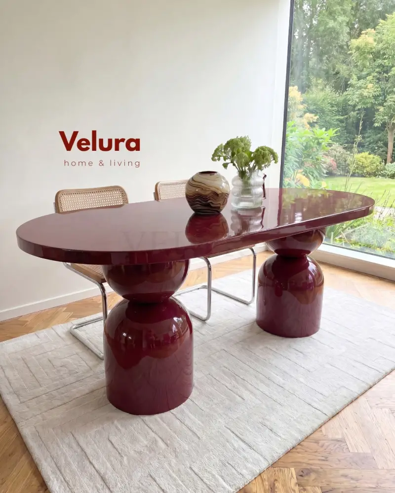 Lura Yemek Masası - Bordo Lura Yemek Masası - Bordo