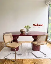 Lura Yemek Masası - Bordo