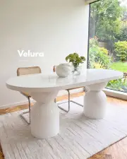 Lura Yemek Masası - Beyaz Lura Yemek Masası - Beyaz