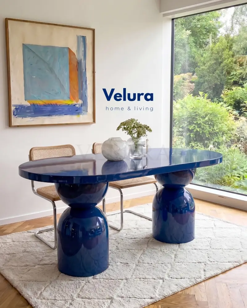 Lura Yemek Masası - Lacivert