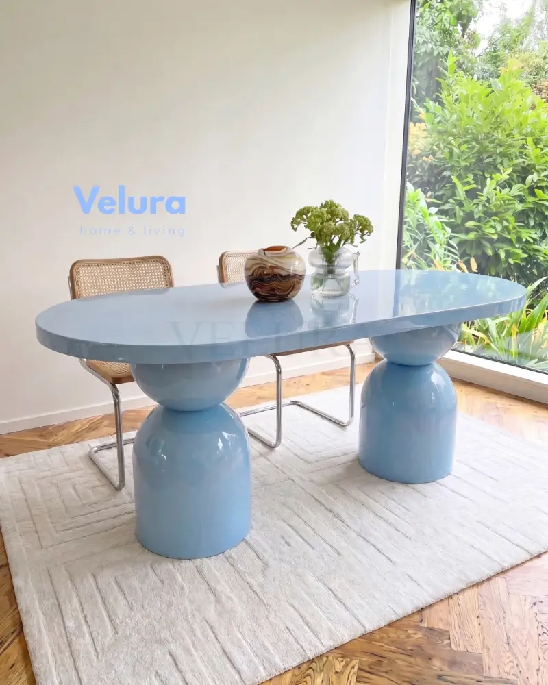 Lura Yemek Masası - Açık Mavi Lura Yemek Masası - Açık Mavi