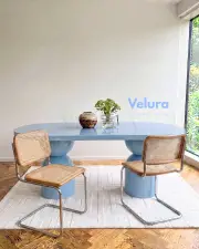 Lura Yemek Masası - Açık Mavi