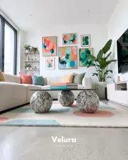 Küre Orta Sehpa - Bianca - Füme Yuvarlak Cam