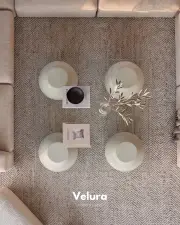 Küre Orta Sehpa - 41cm Beyaz Top - Kare - Şeffaf Cam