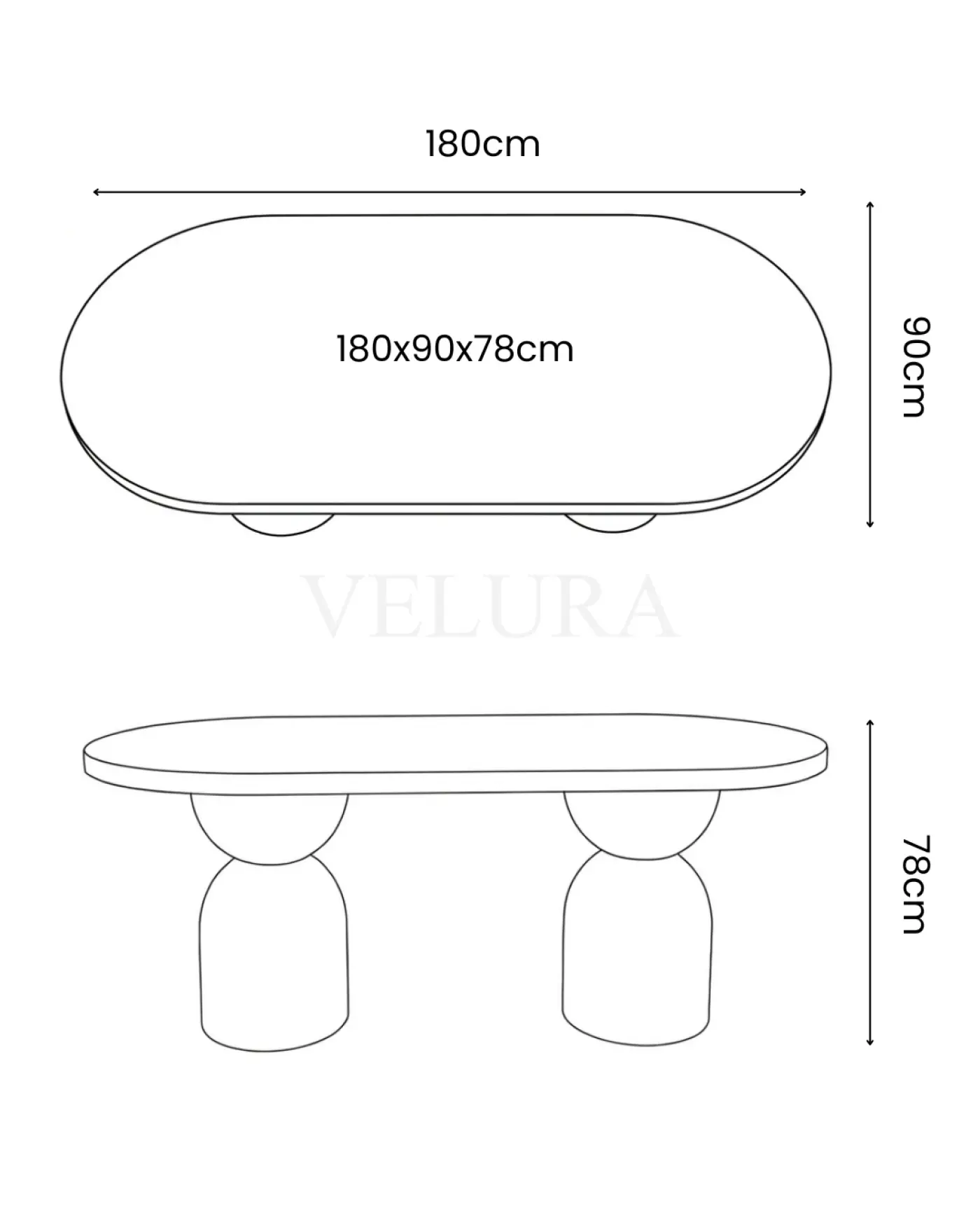 Lura Yemek Masası Lura Yemek Masası beyaz MDF tabla fiberglas ayaklı modern yemek masası