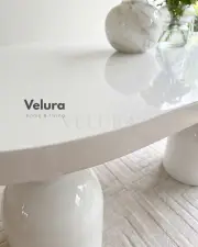 Lura Yemek Masası - Beyaz
