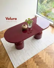 Lura Yemek Masası - Bordo