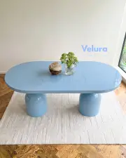 Lura Yemek Masası - Açık Mavi