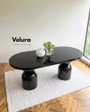 Lura Yemek Masası - Siyah