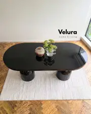 Lura Yemek Masası - Siyah