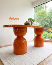 Lura Yemek Masası - Turuncu