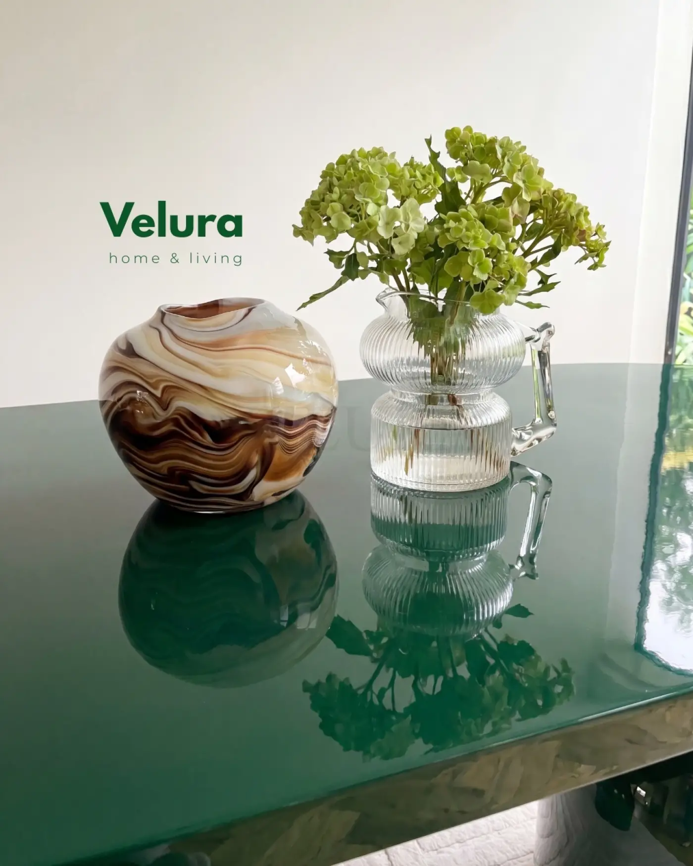 Velura Home Lura Yemek Masası yeşil sabit modern masa modeli