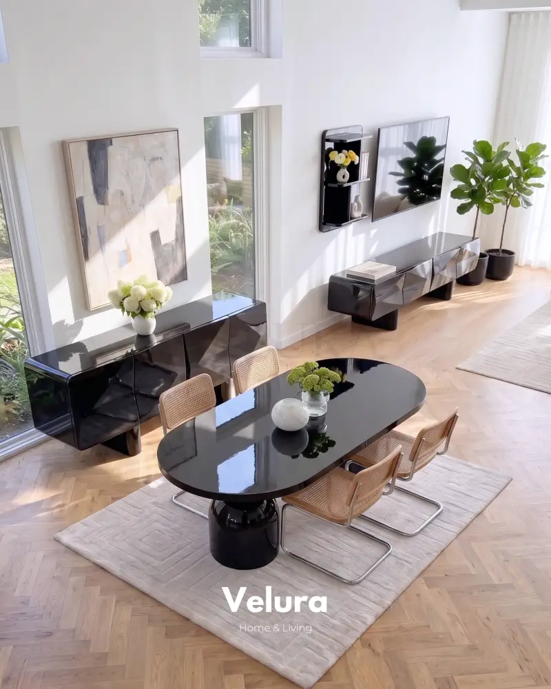 Lura Yemek Takımı - Siyah