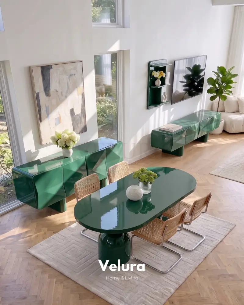 Lura Yemek Takımı - Yeşil