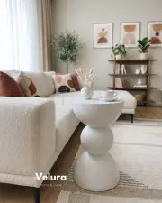 Maco Yan Sehpa - Beyaz