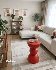 Maco Yan Sehpa - Kırmızı
