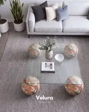 Küre Orta Sehpa - Mars - Kare - Şeffaf Cam
