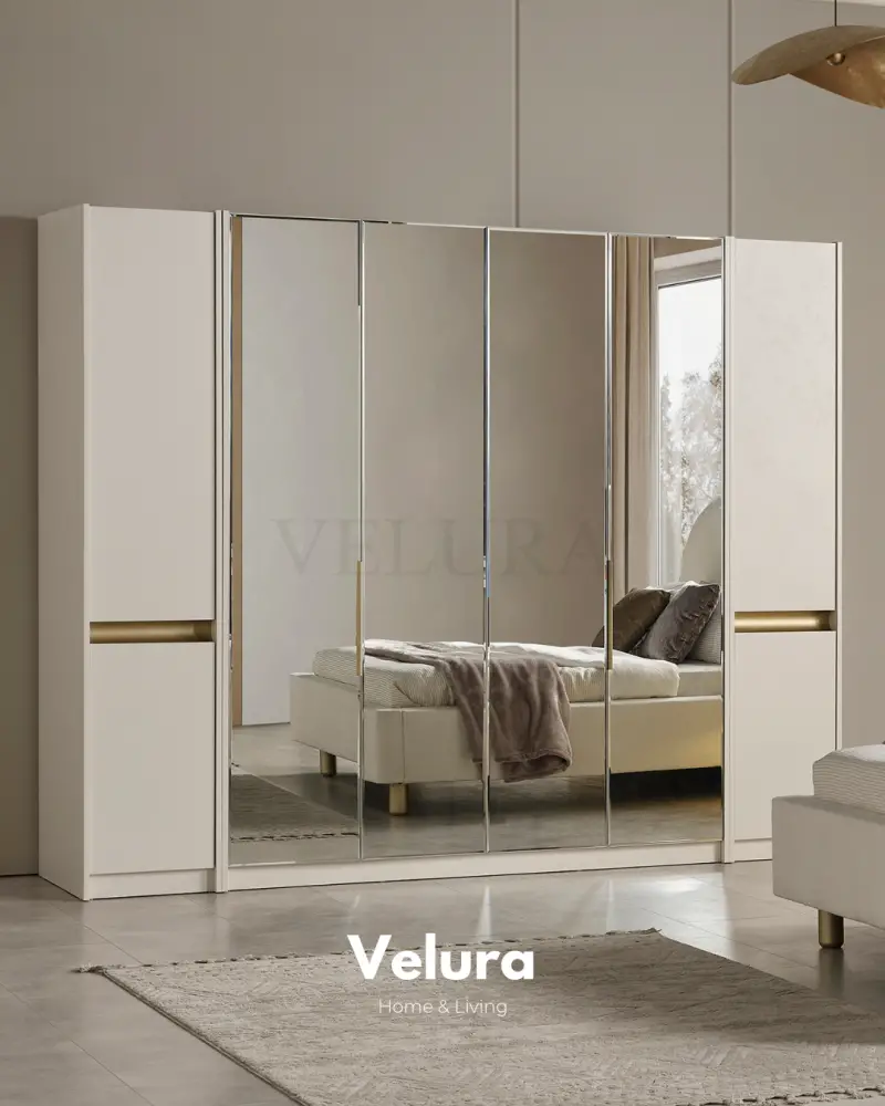 Bern 6 Kapaklı Dolap - Aynalı