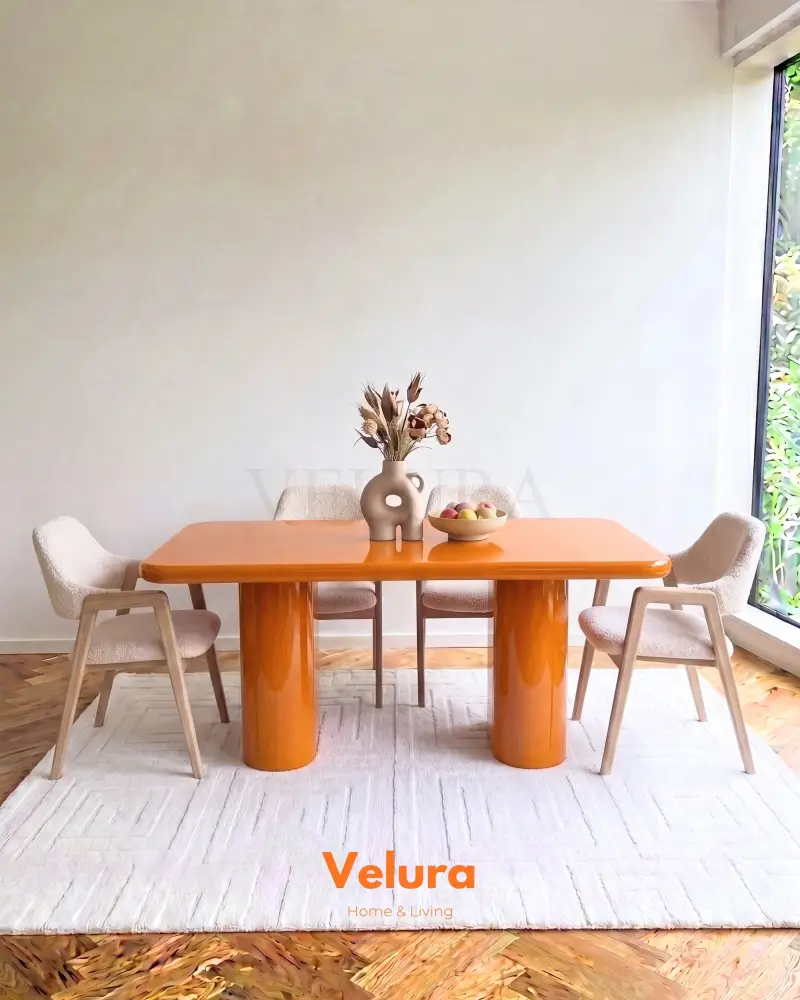 Vel Yemek Masası - Turuncu