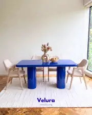 Vel Yemek Masası - Mavi