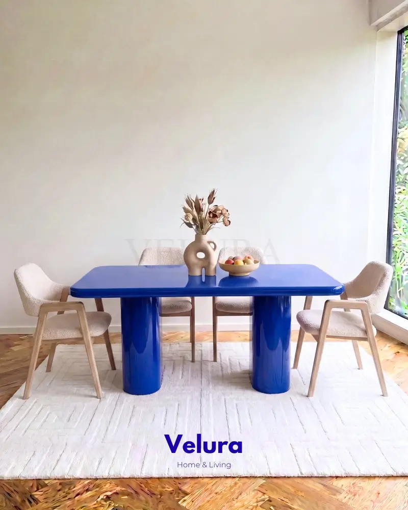 Vel Yemek Masası - Mavi