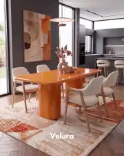 Vel Yemek Masası - Turuncu