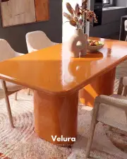 Vel Yemek Masası - Turuncu