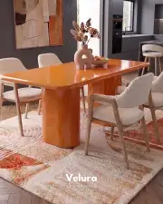 Vel Yemek Masası - Turuncu