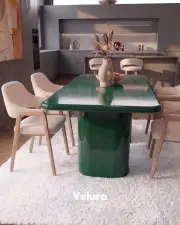 Vel Yemek Masası - Yeşil