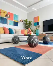 Küre Orta Sehpa - Venato - Kare - Füme Cam
