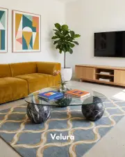 Küre Orta Sehpa - Venato - Şeffaf Üçgen Cam