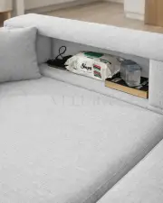 Zeri Açık Gri Puzzle Modüler Köşe Koltuk Takımı 
