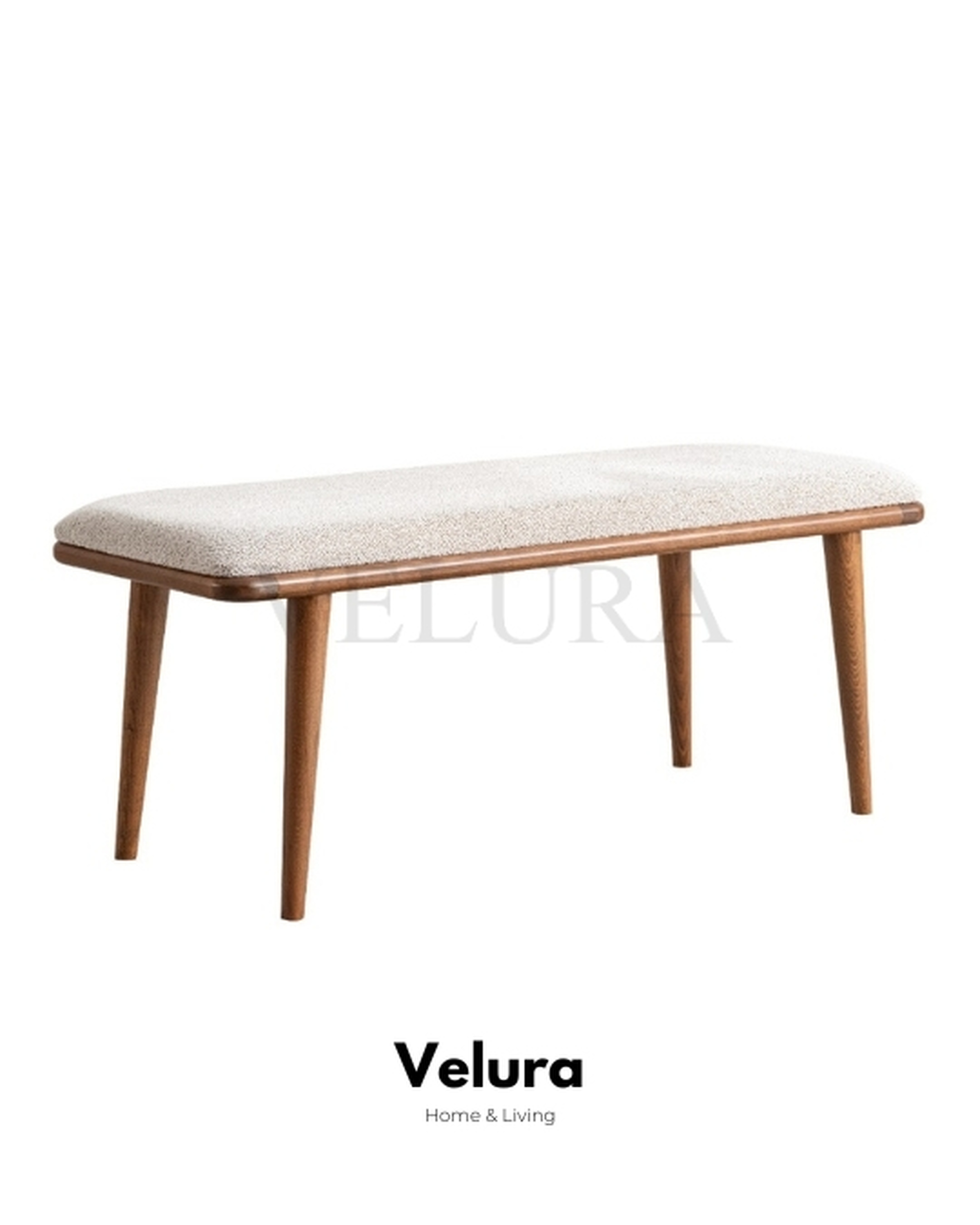 Asya Yemek Masası krem ve ceviz tasarım
