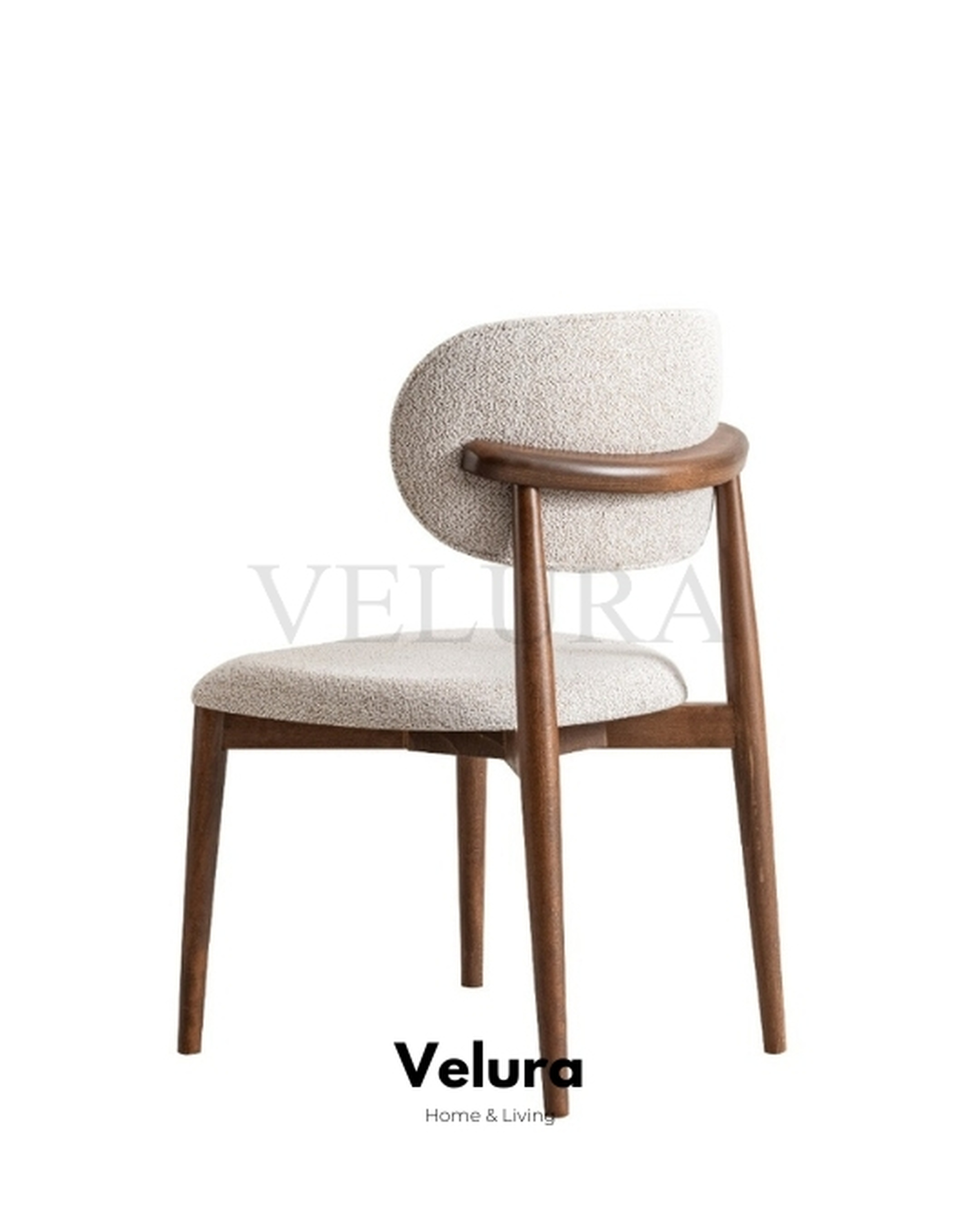 Asya Yemek Masası krem ve ceviz tasarım