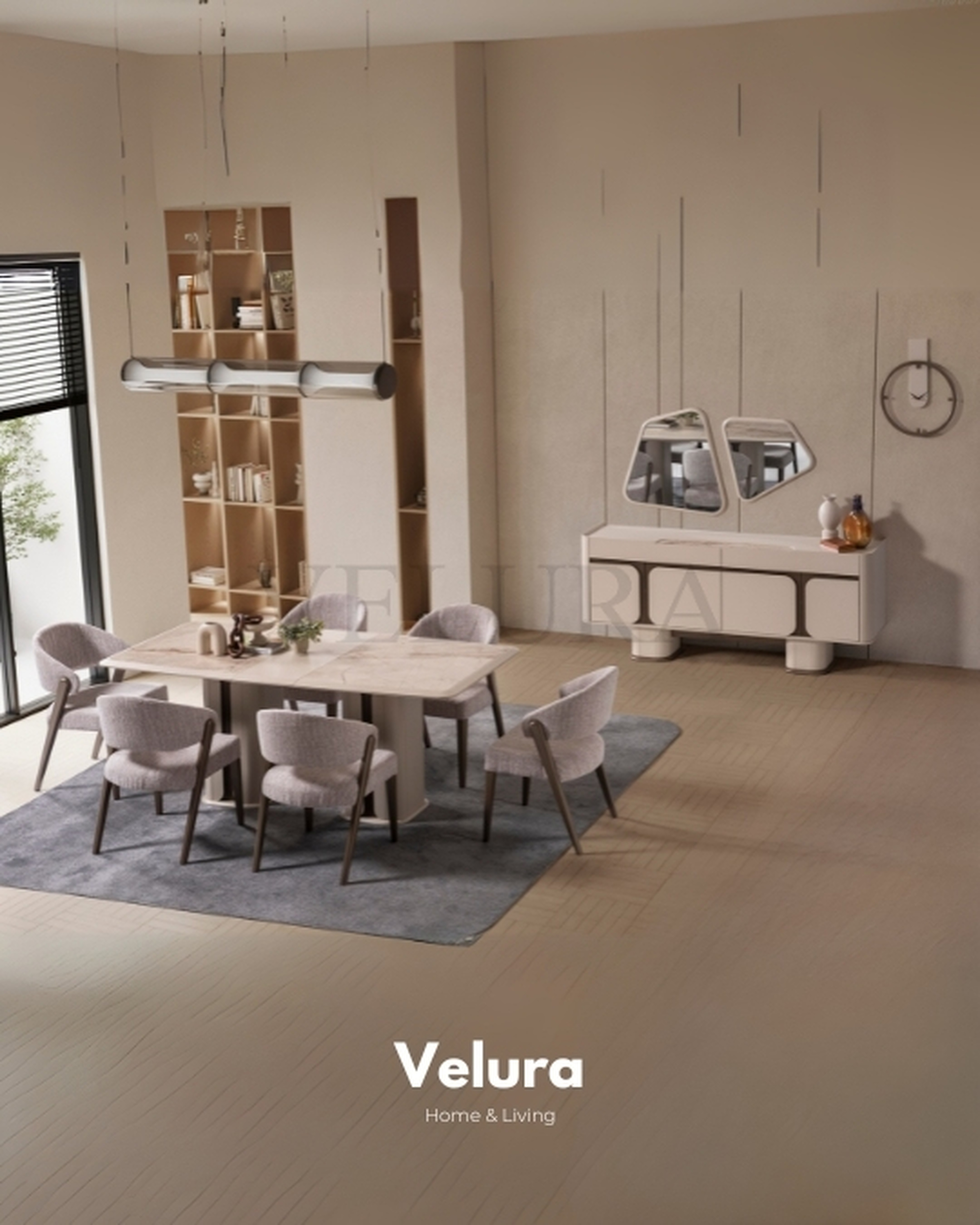 Açılır Mekanizmalı Modern Yemek Takımı
