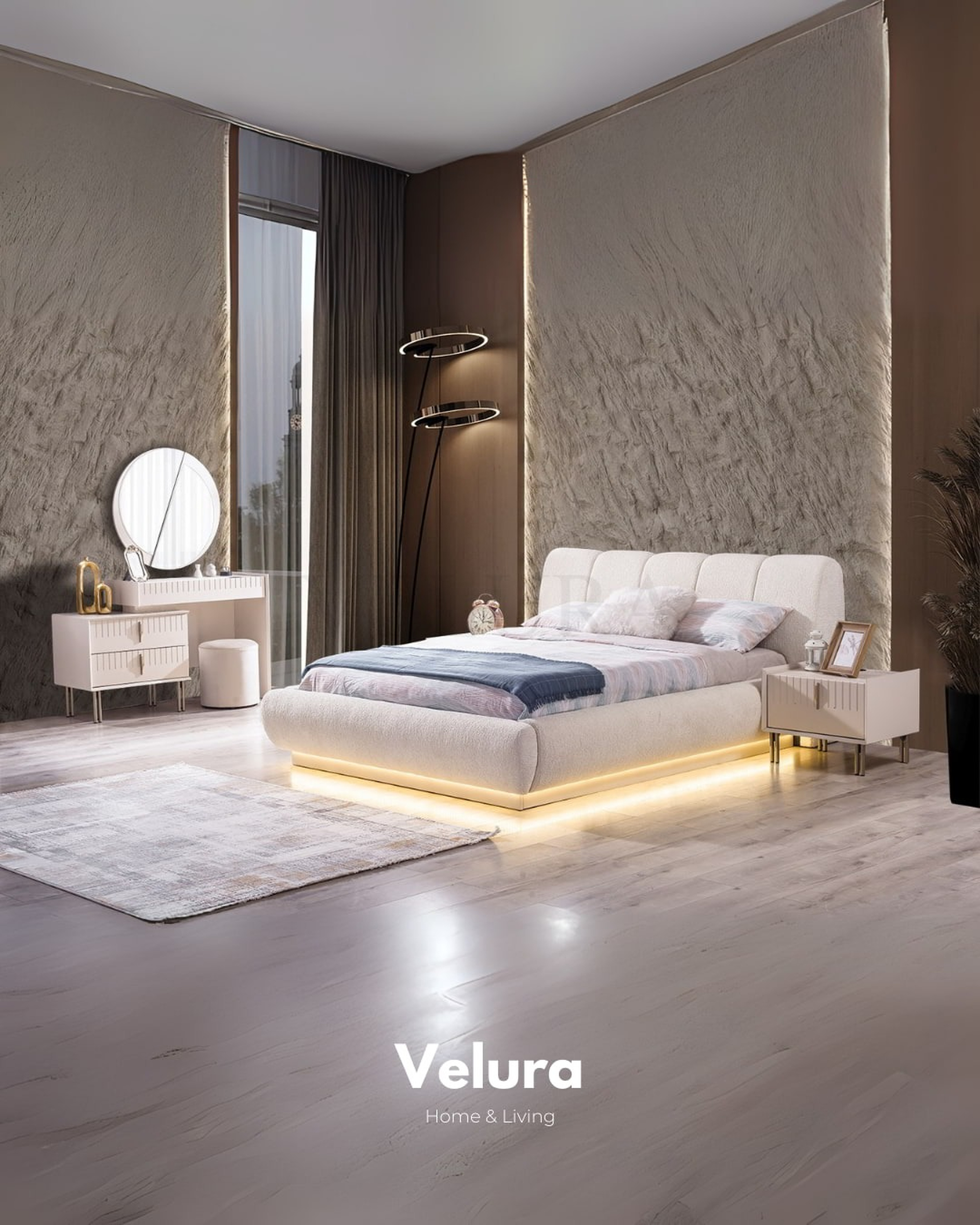 Velura Home Tress yatak odası seti V2