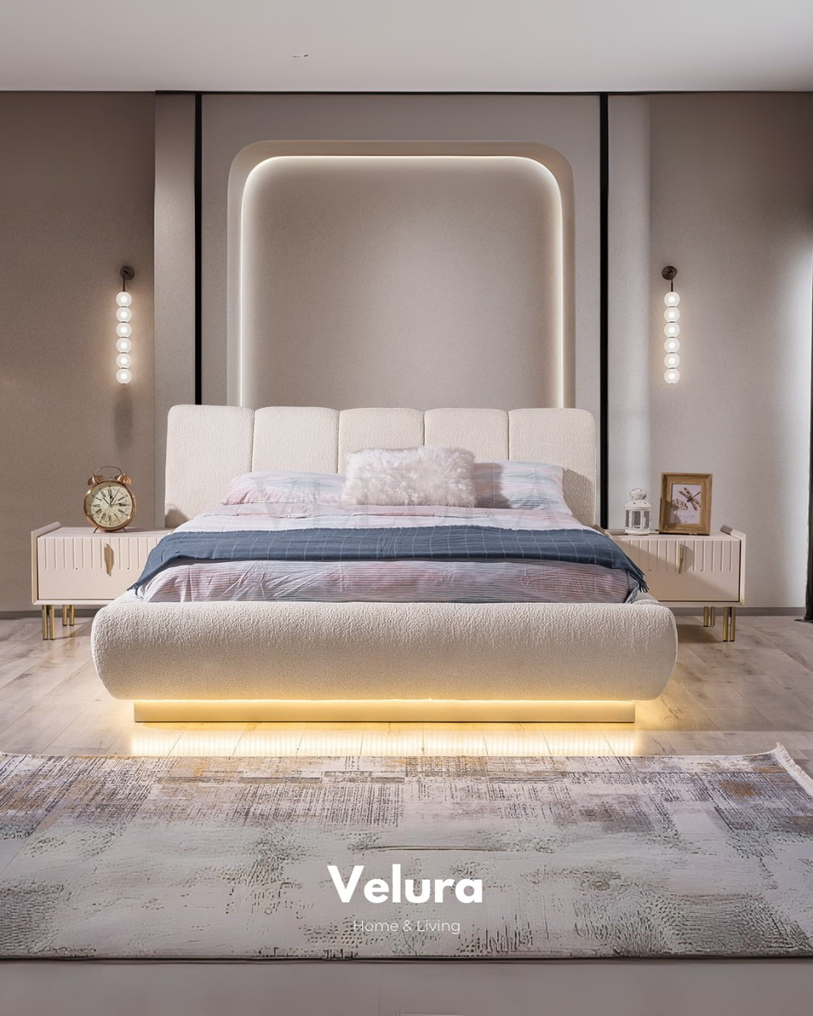 Velura Home Tress yatak odası seti V2