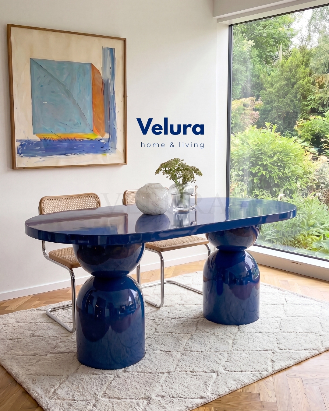 Lura Yemek Masası - Lacivert