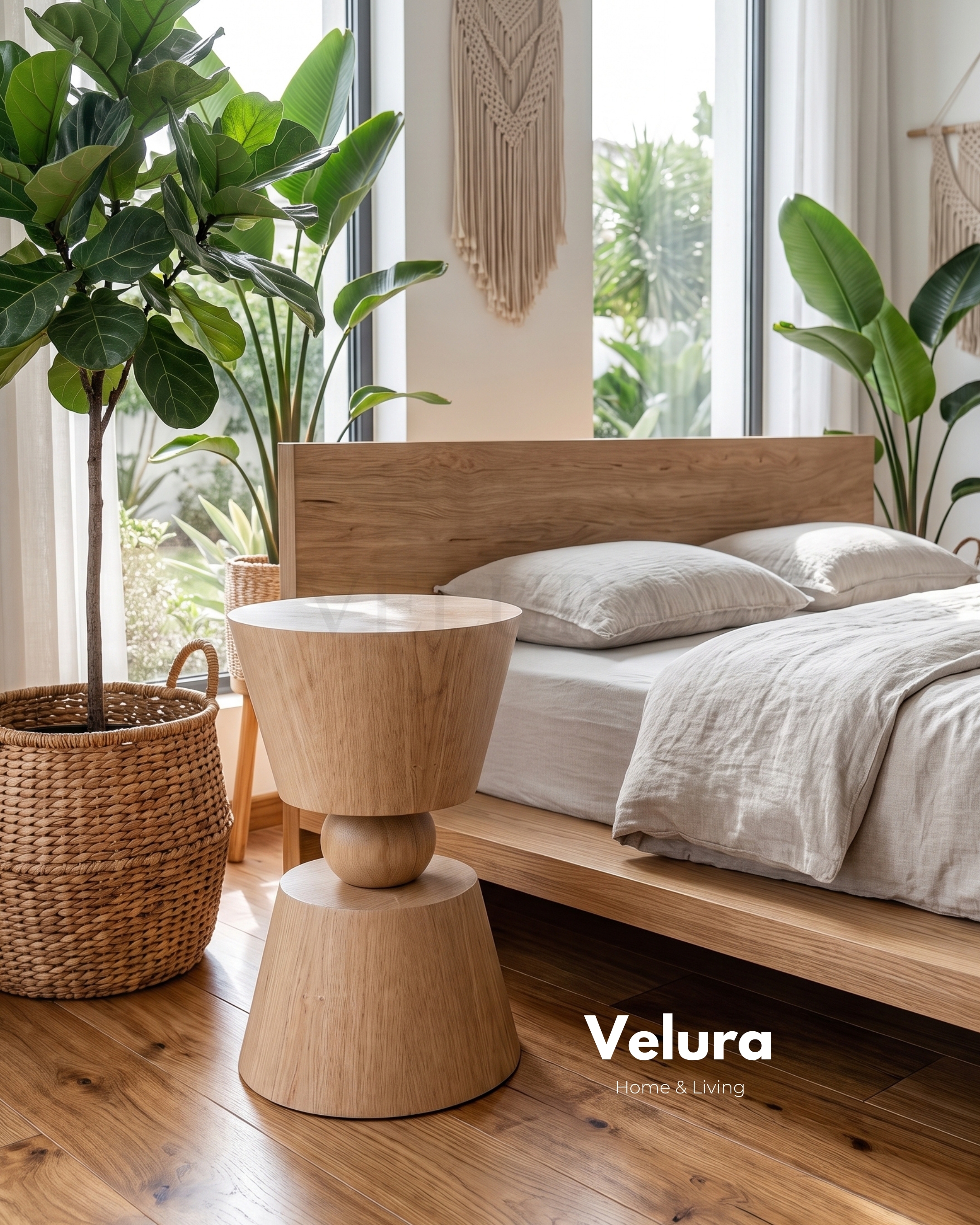 Voga Yan Sehpa Naturel fiberglass gövde