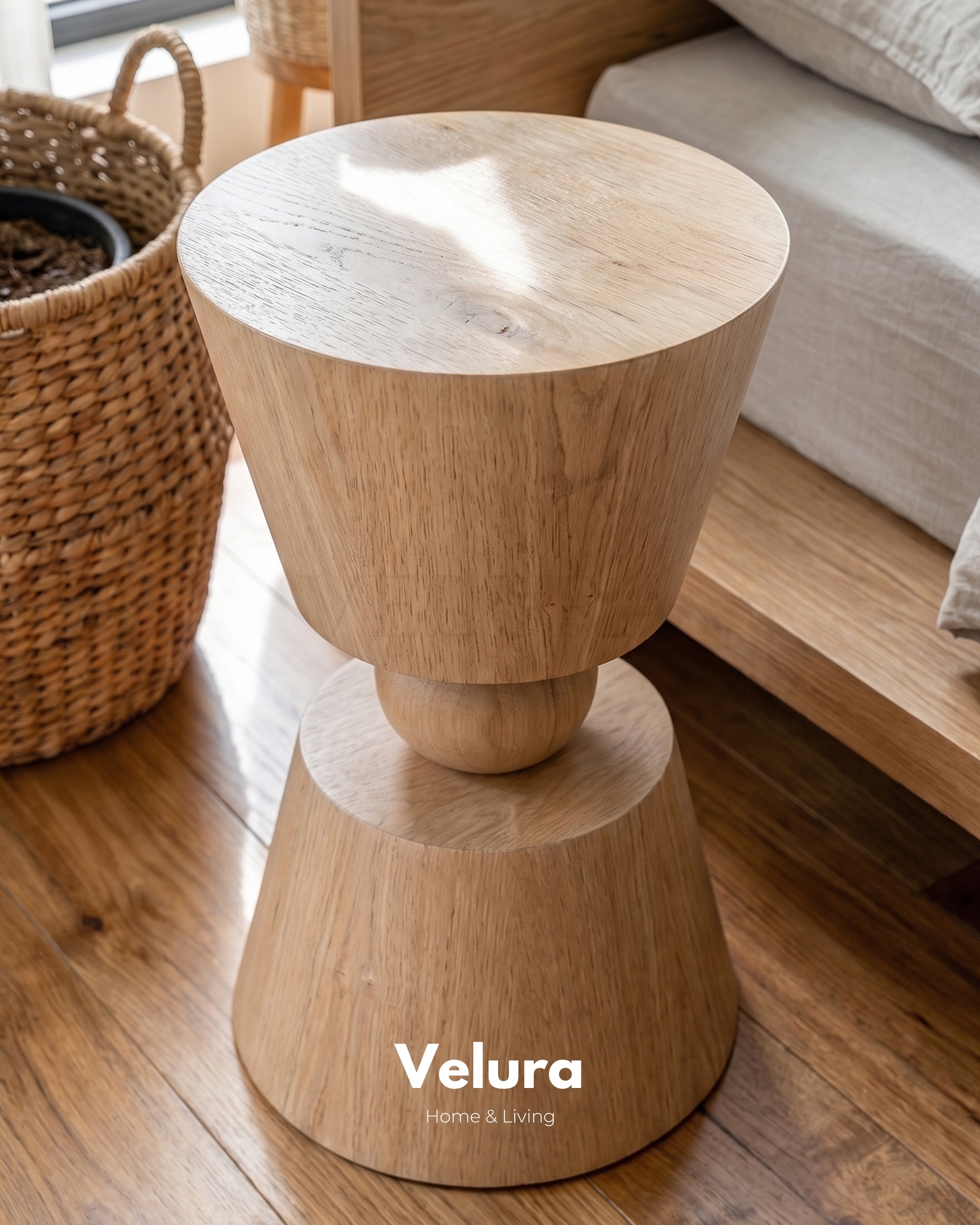 Voga Yan Sehpa Naturel fiberglass gövde