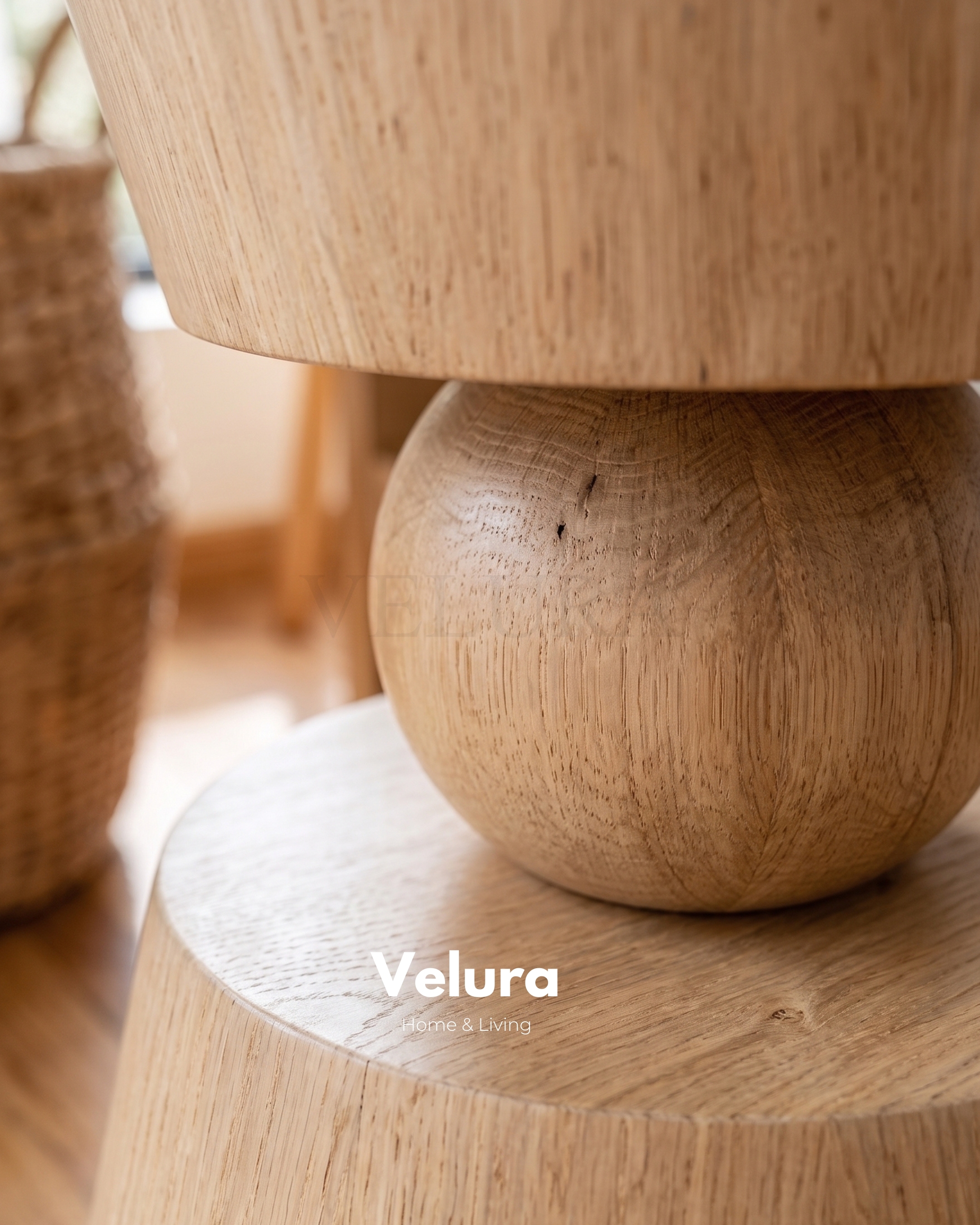 Voga Yan Sehpa Naturel fiberglass gövde